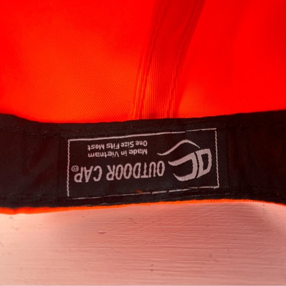 Team Realtree hunting orange & camouflage accents adjustable  women’s caps - Picture 5 of 13